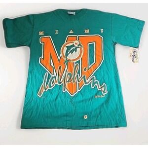 Vintage Miami Dolphins Shirt The Game 1993 NOS New With Tags Medium Deadstock